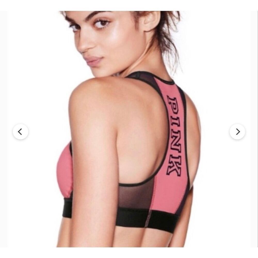 Pink Victoria’s Secret sport crop top size small
